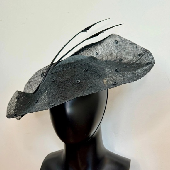 Vintage Ariane Millinery Los Angeles Black Hat Fascinator main image 4